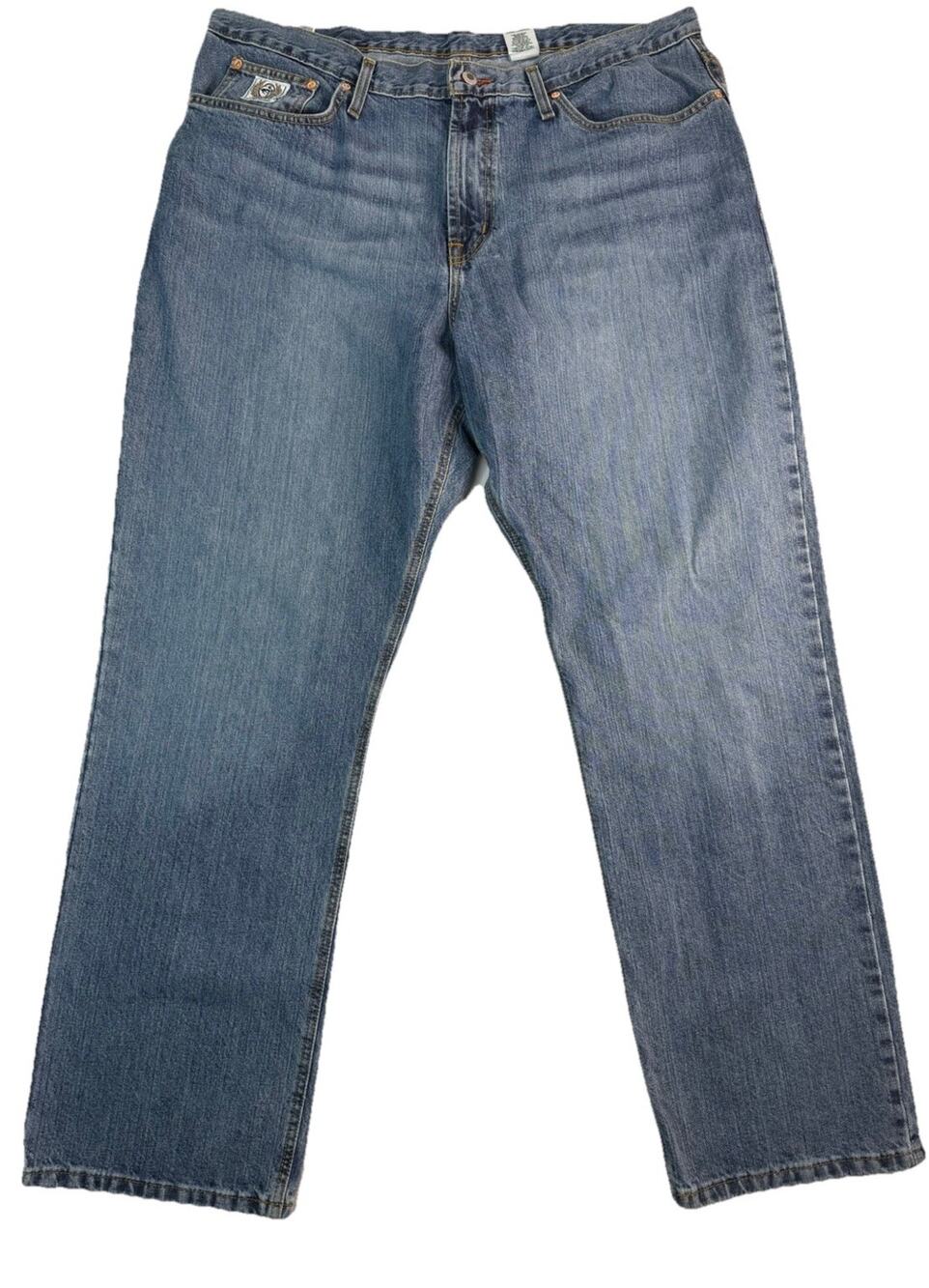 Cinch Men's White Label 40x32 Relaxed Fit Medium Stone Wash Jeans MB92834003